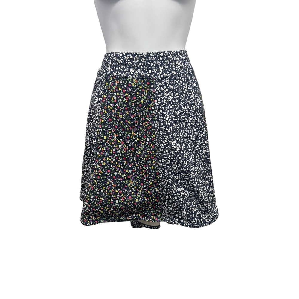 RLX Ralph Lauren Floral Athletic Skort Navy White Multicolor Golf Tennis Large